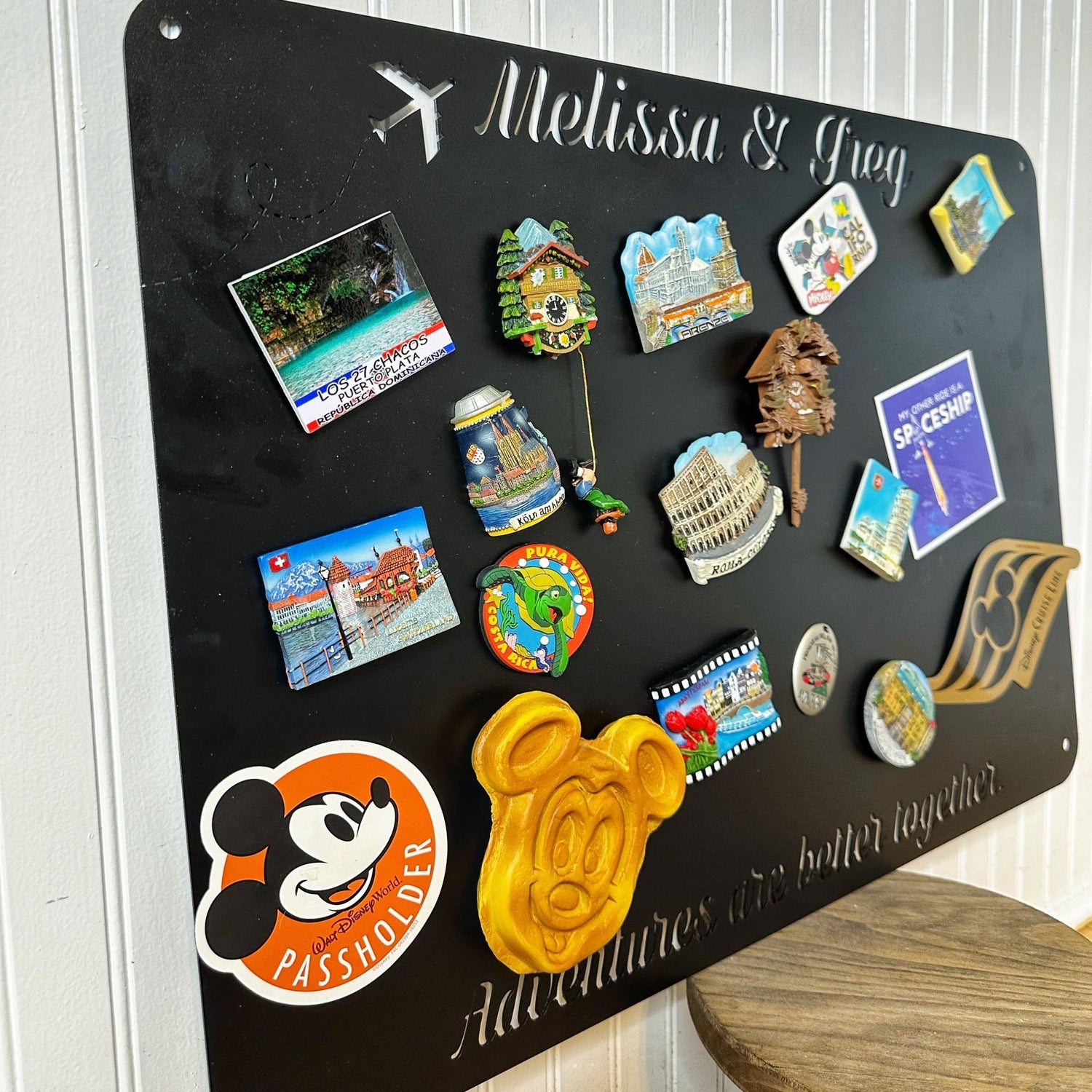 Adventures are Better Together Travel Magnet Display Board - Out of Office Outfitters - Die - Cut Sign