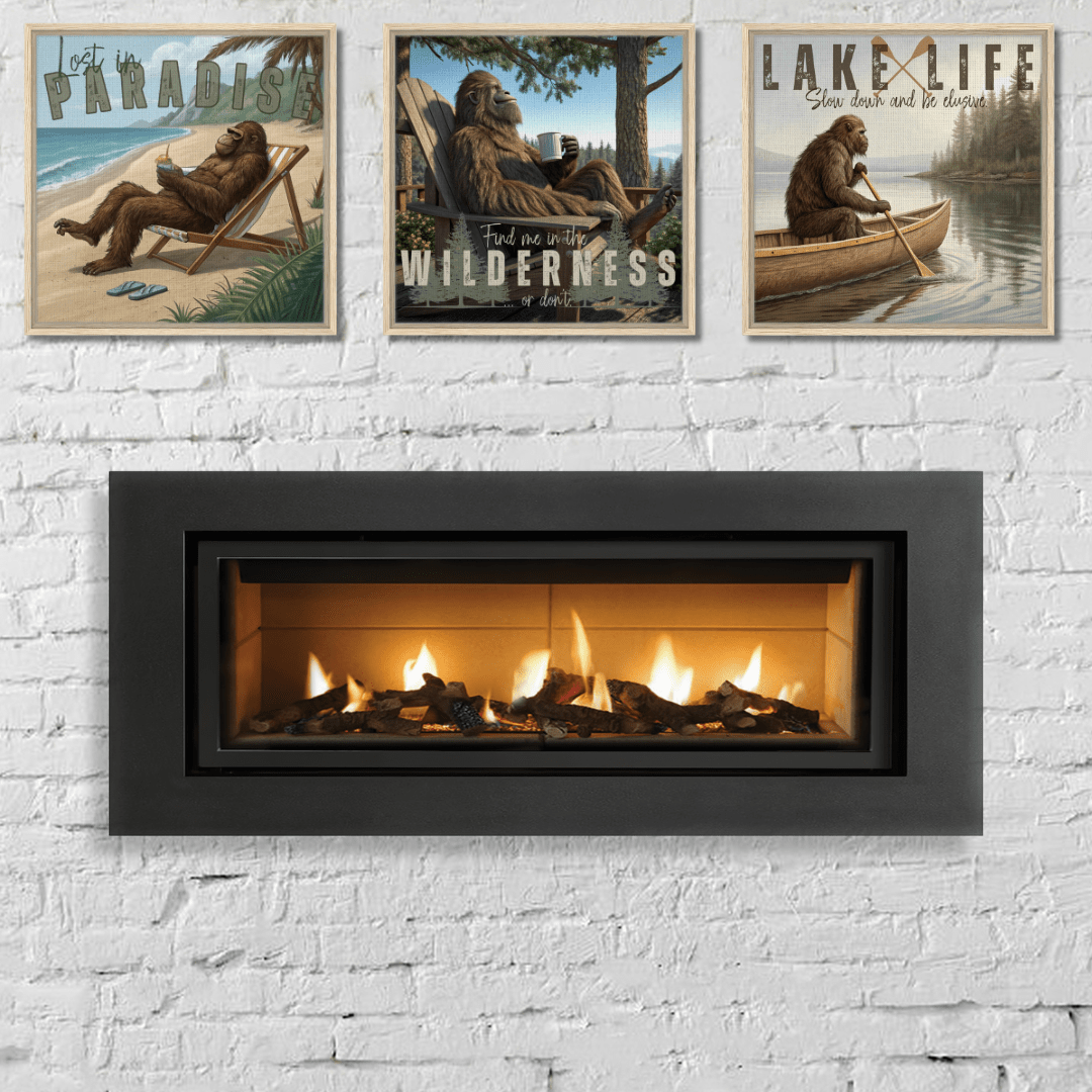 Sasquatch Lost in Paradise Canvas Wall art - Out of Office Outfitters - Print Material