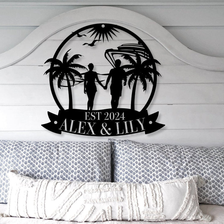 Powder Coated Steel Family & Couple Wall Art - Out of Office Outfitters
