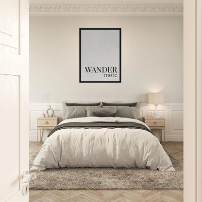 Wander More Canvas Wall Art