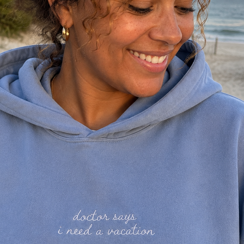 "Doctor Says I Need a Vacation" Personalized Travel Truths Hoodie