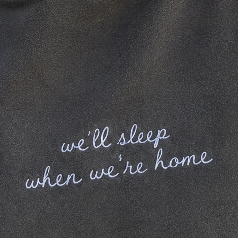 "We'll Sleep When We're Home" Personalized Travel Truths Hoodie