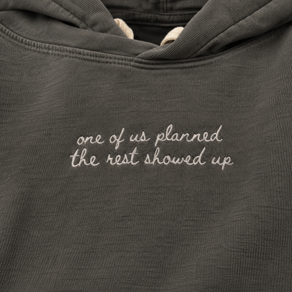 "One of Us Planned The Rest Showed Up" Personalized Travel Truths Hoodie