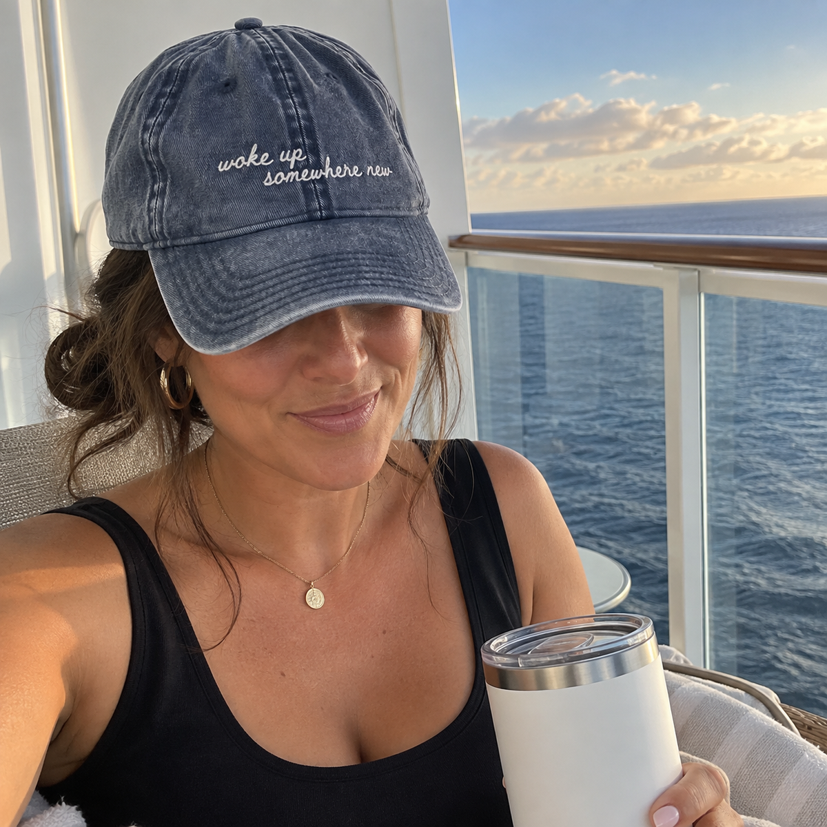 Woke Up Somewhere New - Crew Only Travel Truths Hat