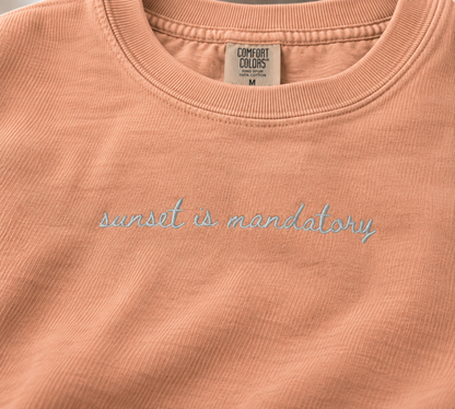 "Sunset is Mandatory" Travel Truths Sweatshirt