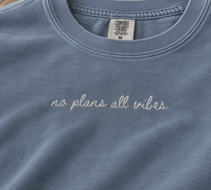 "No Plans All Vibes" Travel Truths Sweatshirt