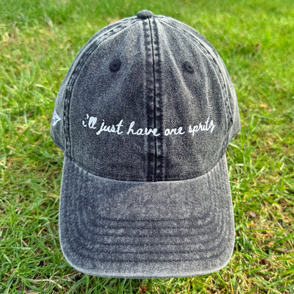 "I'll Just Have One Spritz" - Travel Hat for Foodies - on grass