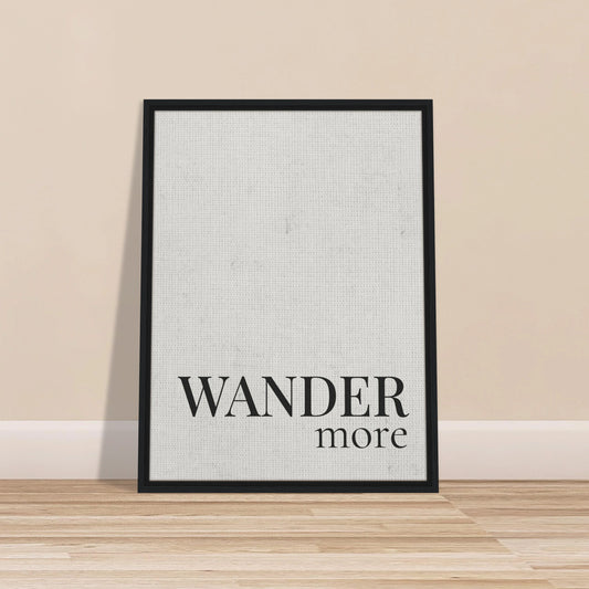 Wander More Canvas Wall Art
