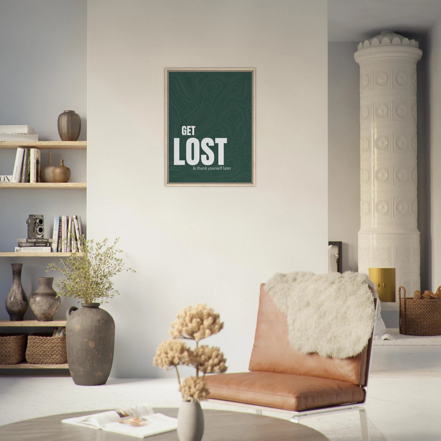 Get Lost (& Thank Yourself Later) Typography Canvas