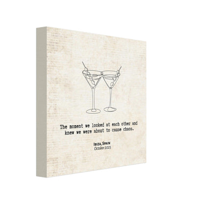 "About to Cause Chaos" - Personalized Travel Micro Memory Canvas - Out of Office Outfitters - 