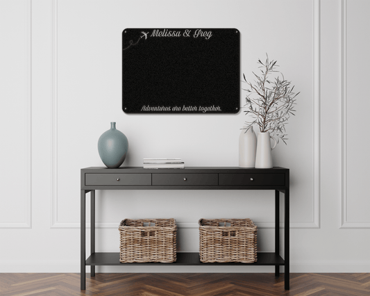 Adventures are Better Together Travel Magnet Display Board - Out of Office Outfitters - Die - Cut Sign