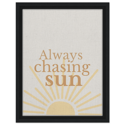 Always Chasing the Sun - Warm Minimal Canvas - Out of Office Outfitters - Print Material