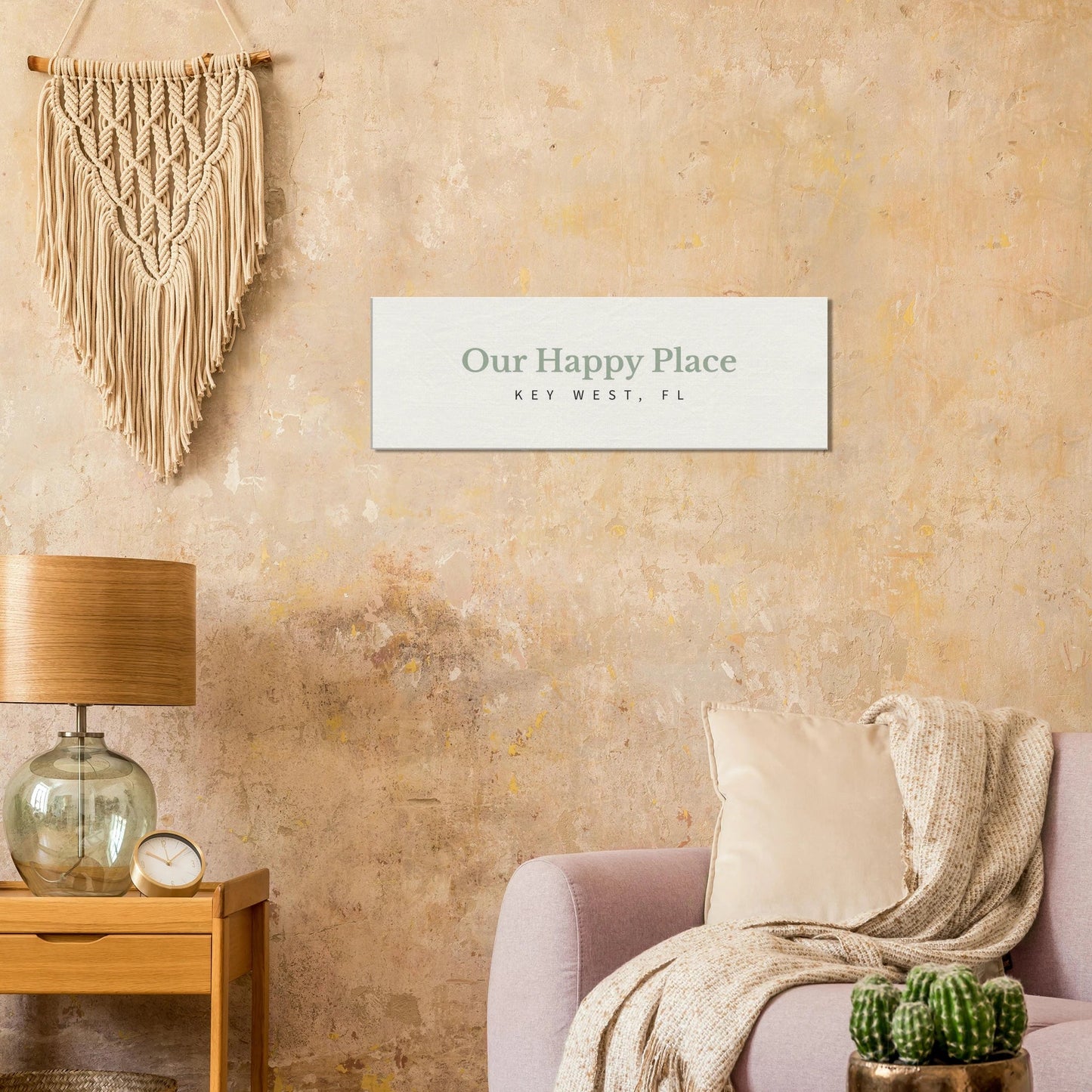 Bring Your Happy Place Home Travel - Inspired Canvas Wall Art - Out of Office Outfitters - Print Material