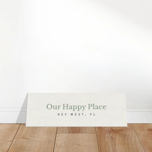 Bring Your Happy Place Home Travel - Inspired Canvas Wall Art - Out of Office Outfitters - Print Material