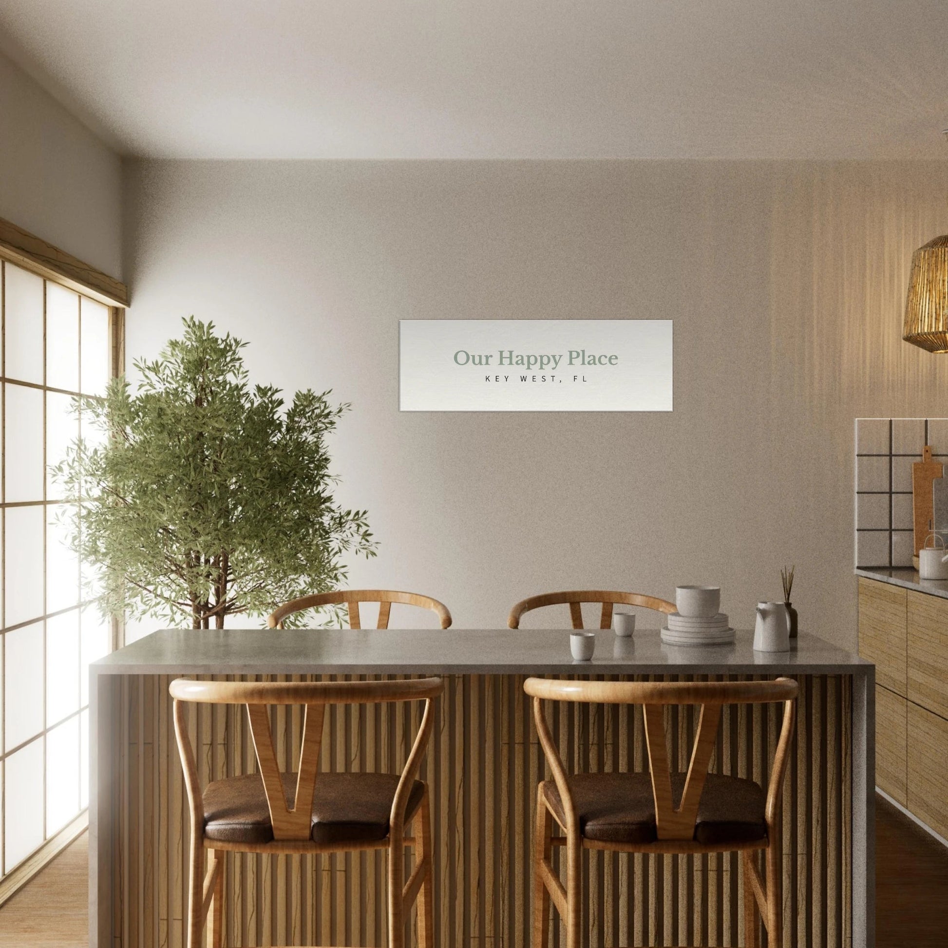 Bring Your Happy Place Home Travel - Inspired Canvas Wall Art - Out of Office Outfitters - Print Material