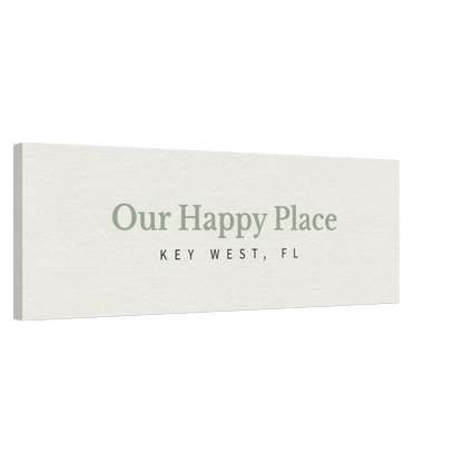 Bring Your Happy Place Home Travel - Inspired Canvas Wall Art - Out of Office Outfitters - Print Material