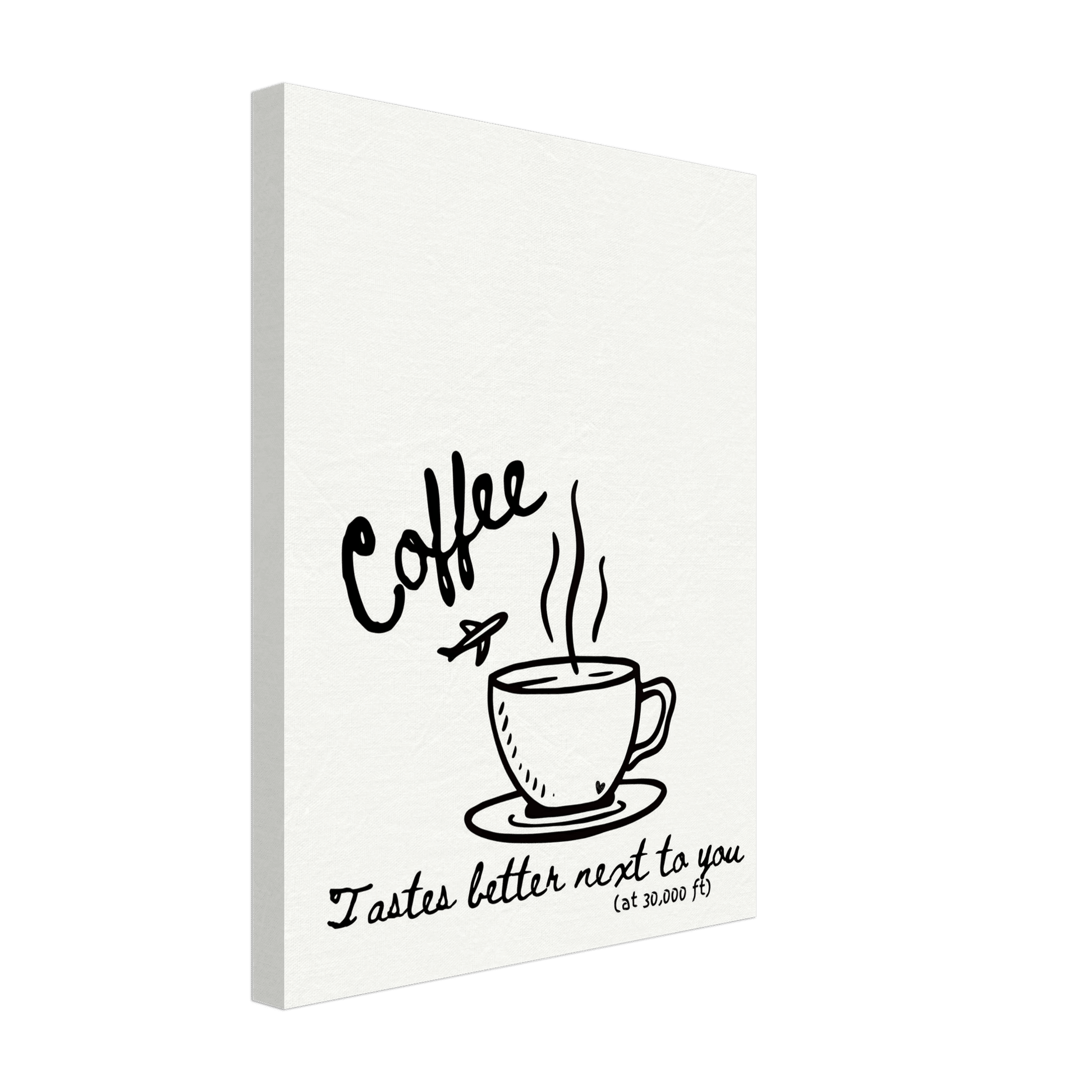 Coffee Tastes Better Next To You - Travel Couple Canvas - Out of Office Outfitters - Print Material
