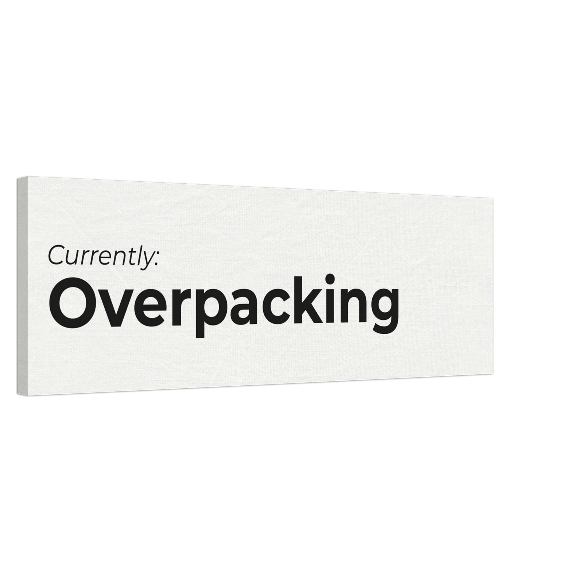 Currently: {Status} Travel Canvas Wall Art - Out of Office Outfitters - Print Material