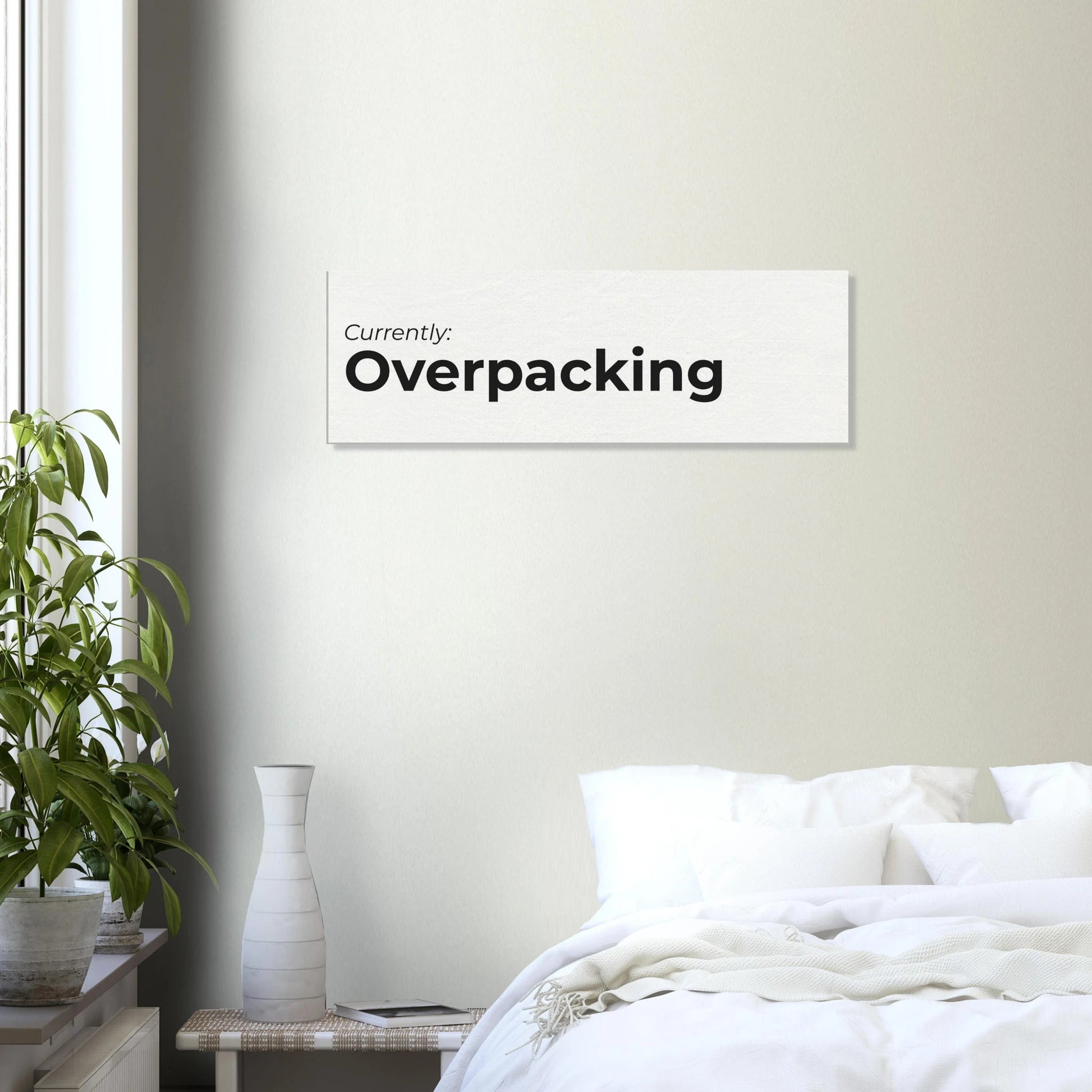 Currently: {Status} Travel Canvas Wall Art - Out of Office Outfitters - Print Material