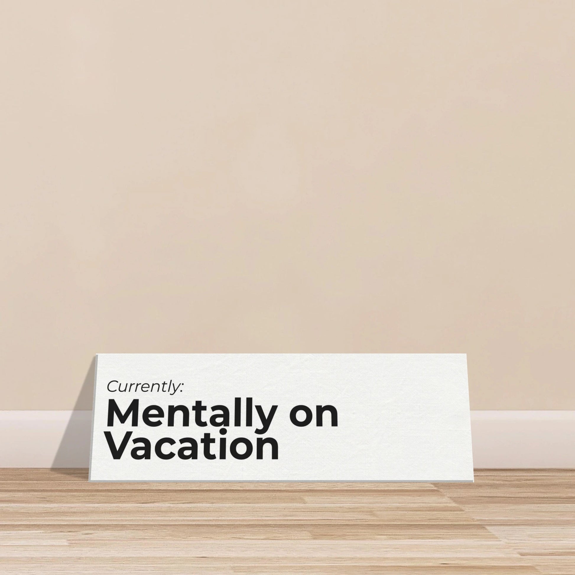 Currently: {Status} Travel Canvas Wall Art - Out of Office Outfitters - Print Material