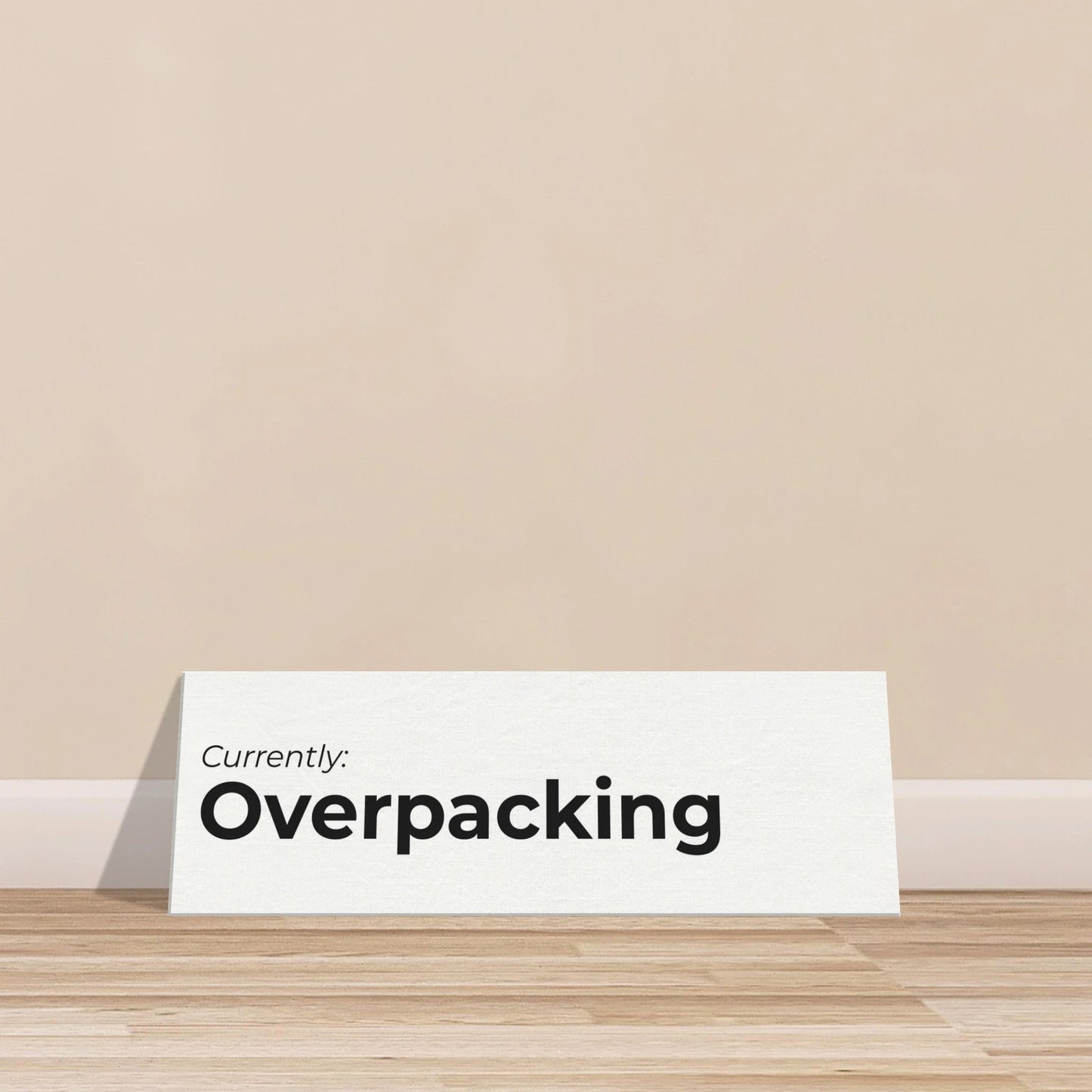 Currently: {Status} Travel Canvas Wall Art - Out of Office Outfitters - Print Material