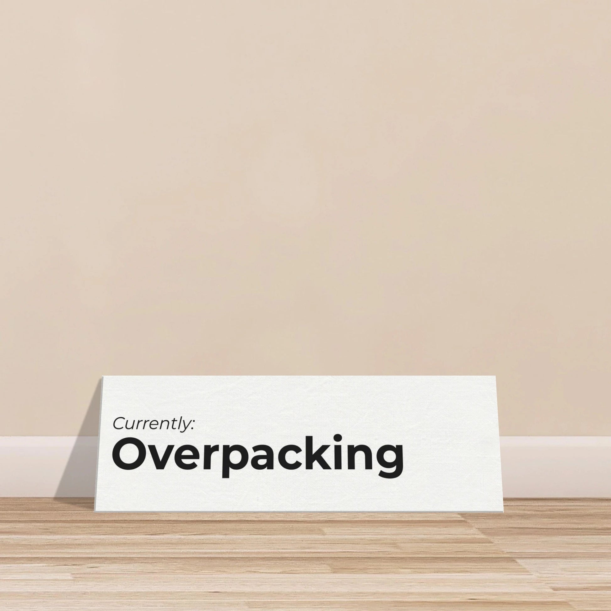 Currently: {Status} Travel Canvas Wall Art - Out of Office Outfitters - Print Material