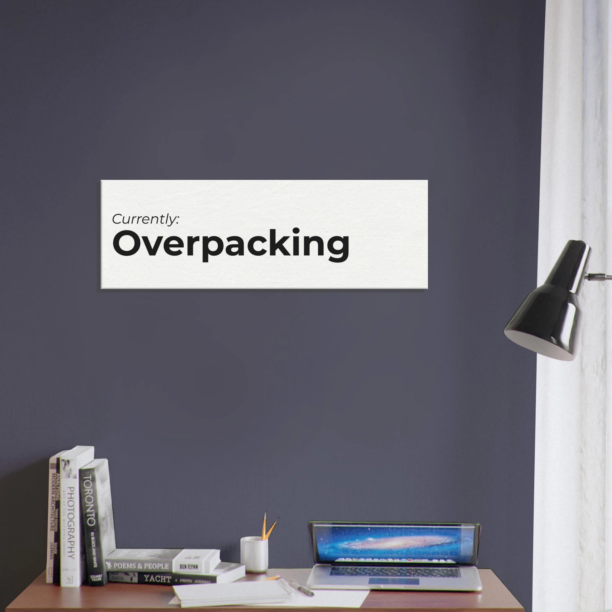 Currently: {Status} Travel Canvas Wall Art - Out of Office Outfitters - Print Material