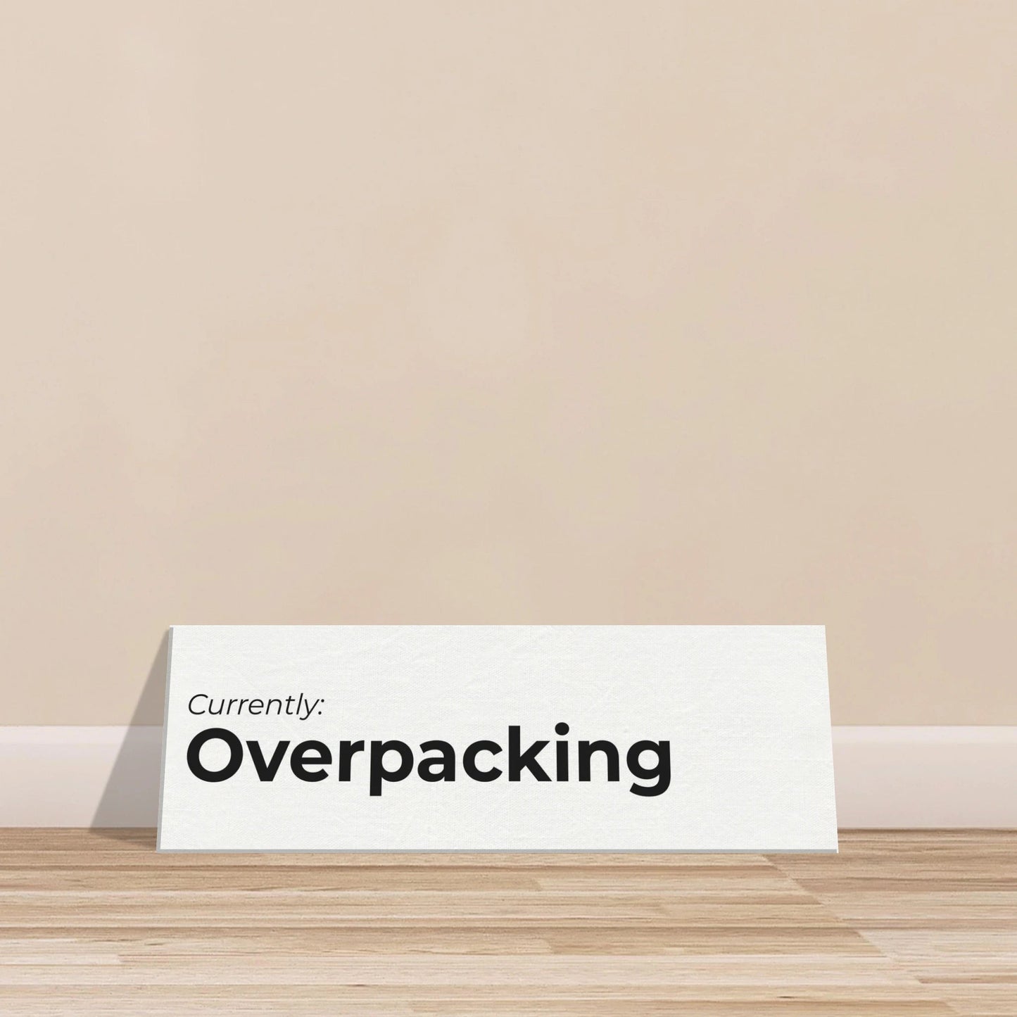 Currently: {Status} Travel Canvas Wall Art - Out of Office Outfitters - Print Material