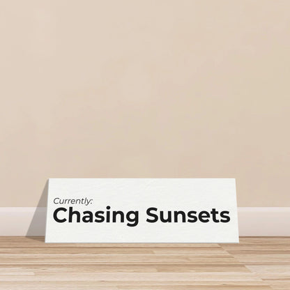 Currently: {Status} Travel Canvas Wall Art - Out of Office Outfitters - Print Material