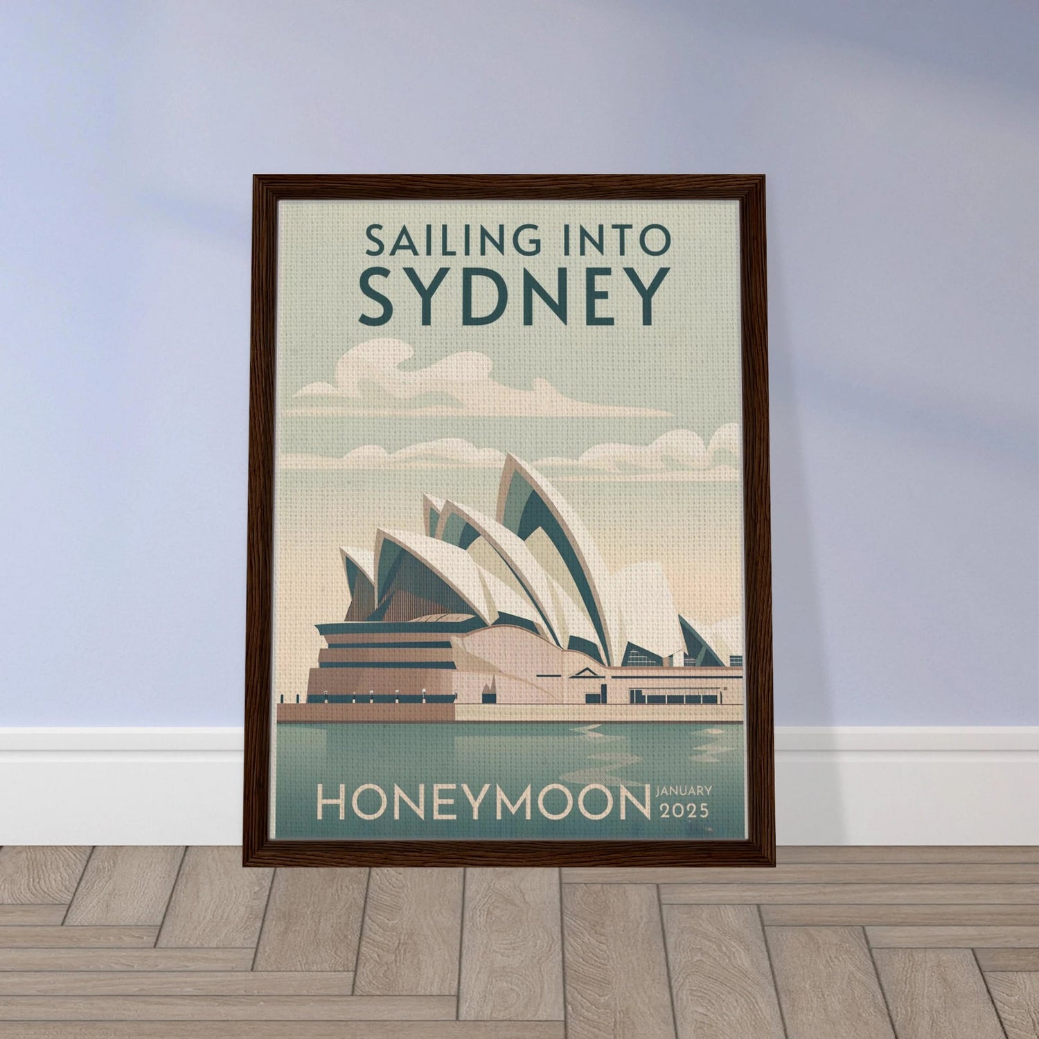 Custom Iconic Location Minimalist Vintage Travel Poster - Out of Office Outfitters - Print Material