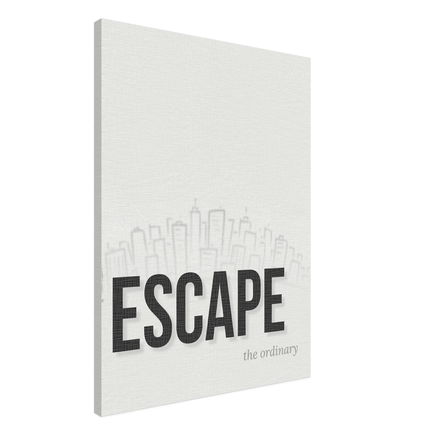 Escape the Ordinary - Minimal Typography - Out of Office Outfitters - Print Material