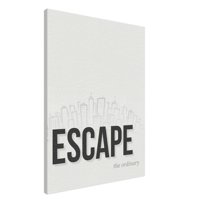 Escape the Ordinary - Minimal Typography - Out of Office Outfitters - Print Material