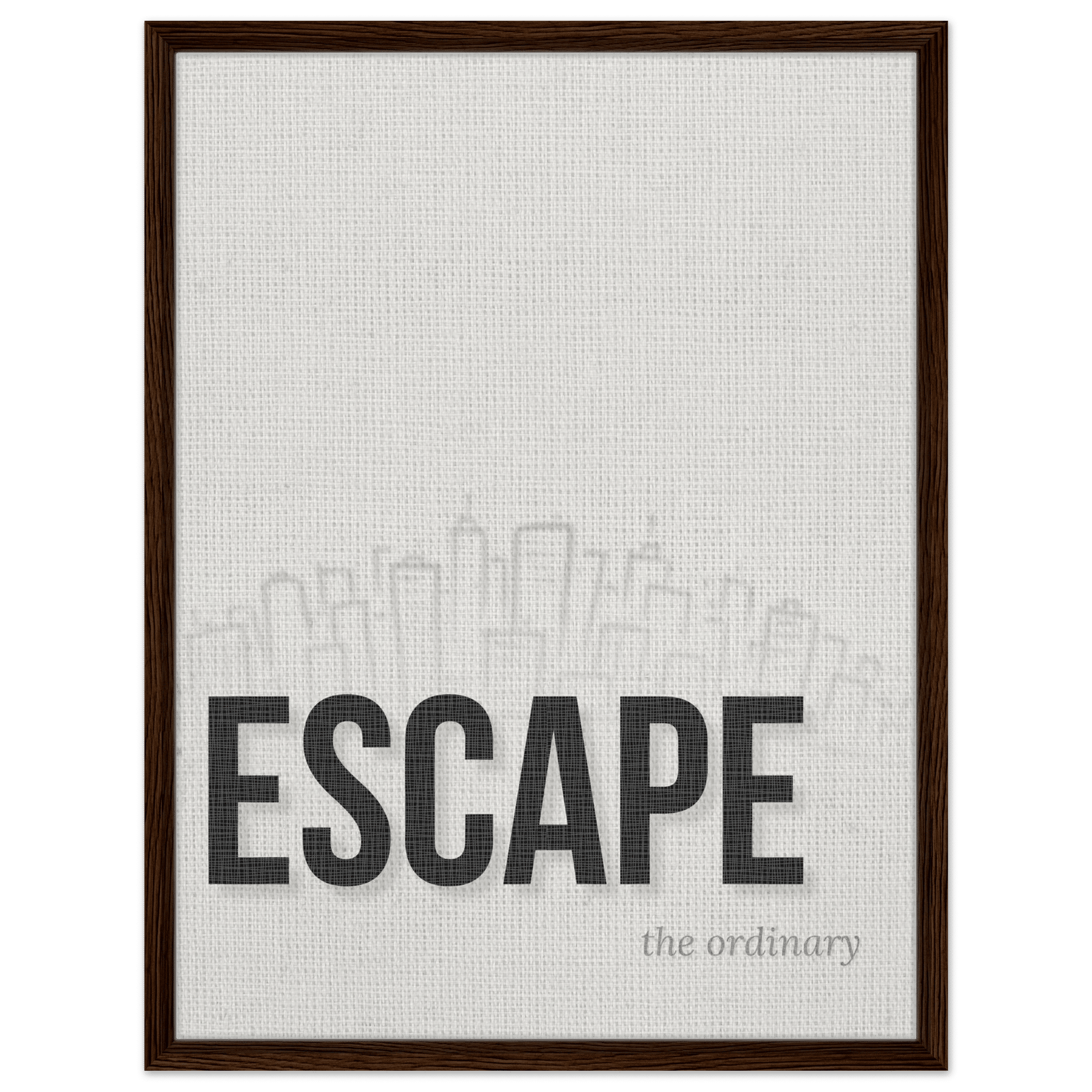Escape the Ordinary - Minimal Typography - Out of Office Outfitters - Print Material