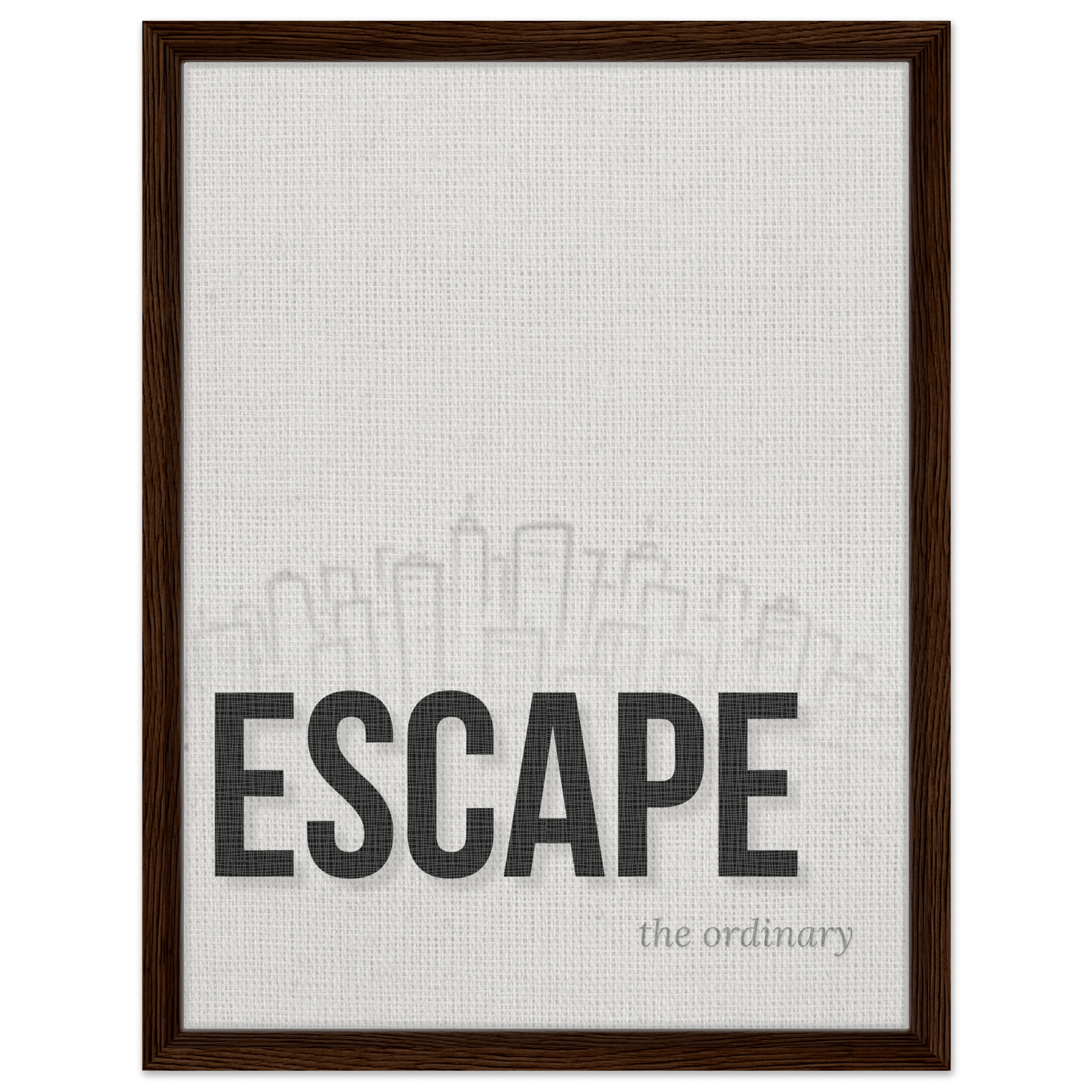 Escape the Ordinary - Minimal Typography - Out of Office Outfitters - Print Material