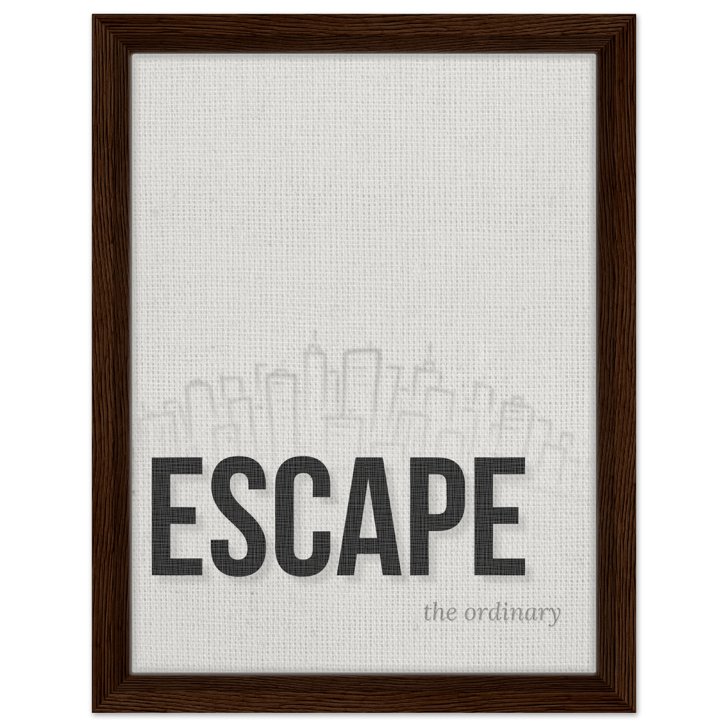 Escape the Ordinary - Minimal Typography - Out of Office Outfitters - Print Material