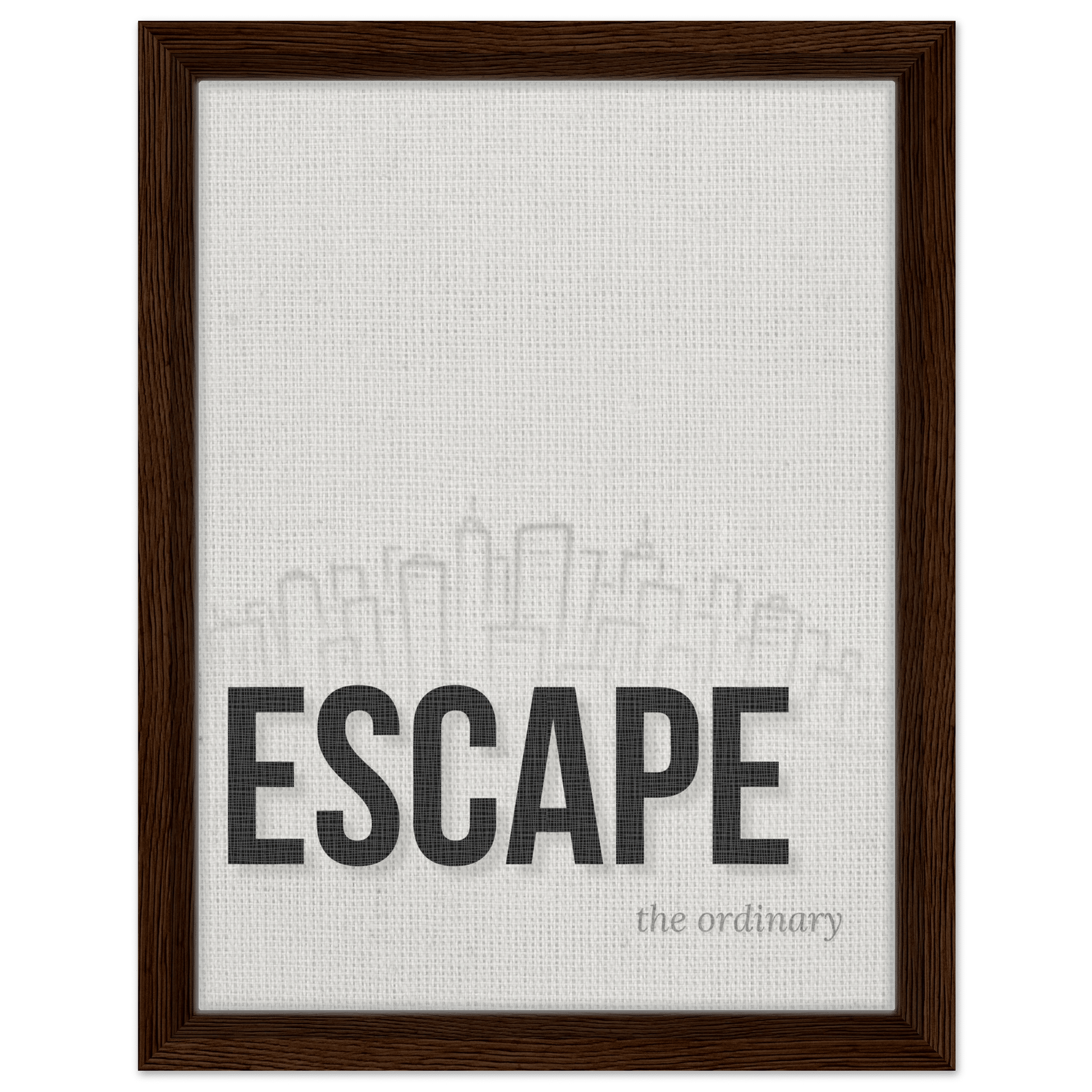 Escape the Ordinary - Minimal Typography - Out of Office Outfitters - Print Material