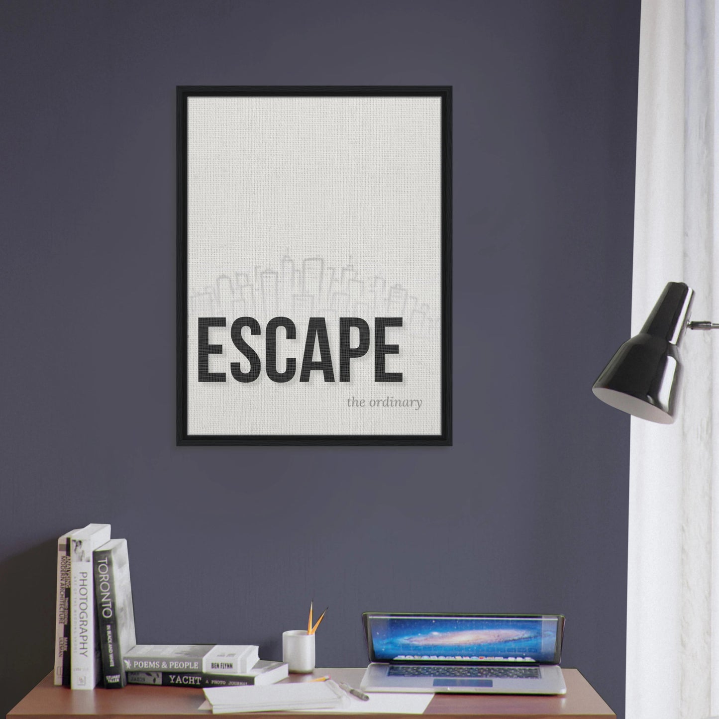 Escape the Ordinary - Minimal Typography - Out of Office Outfitters - Print Material