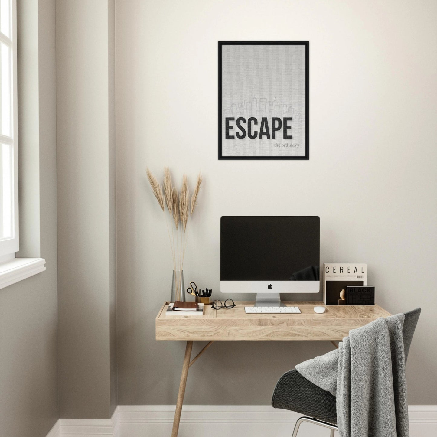 Escape the Ordinary - Minimal Typography - Out of Office Outfitters - Print Material