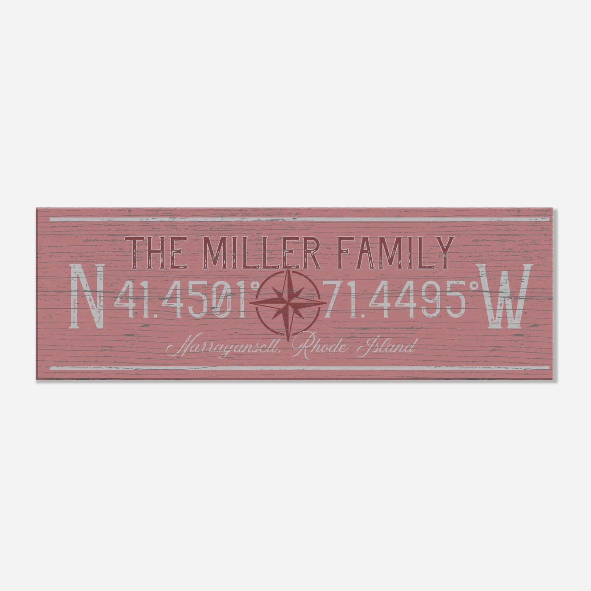 Family Coordinates Canvas Wall Art - Out of Office Outfitters - Print Material