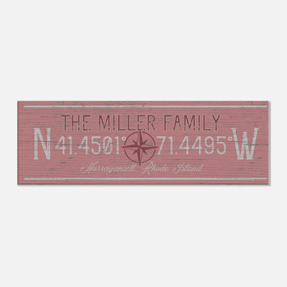 Family Coordinates Canvas Wall Art - Out of Office Outfitters - Print Material