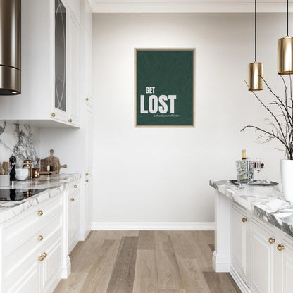 Get Lost (& Thank Yourself Later) Typography Canvas - Out of Office Outfitters - Print Material