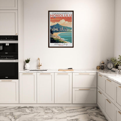 Honolulu Travel Daydreams Canvas - Out of Office Outfitters - Print Material