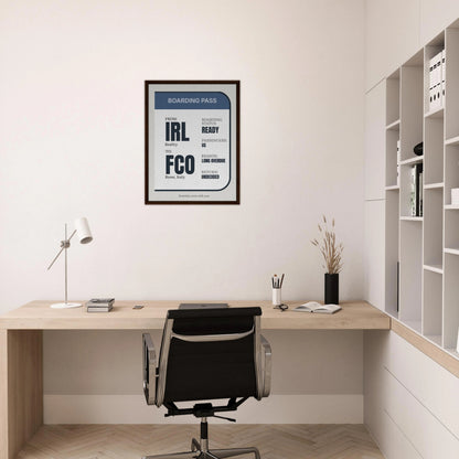 IRL → Anywhere — Boarding Pass Typography - Out of Office Outfitters - Print Material
