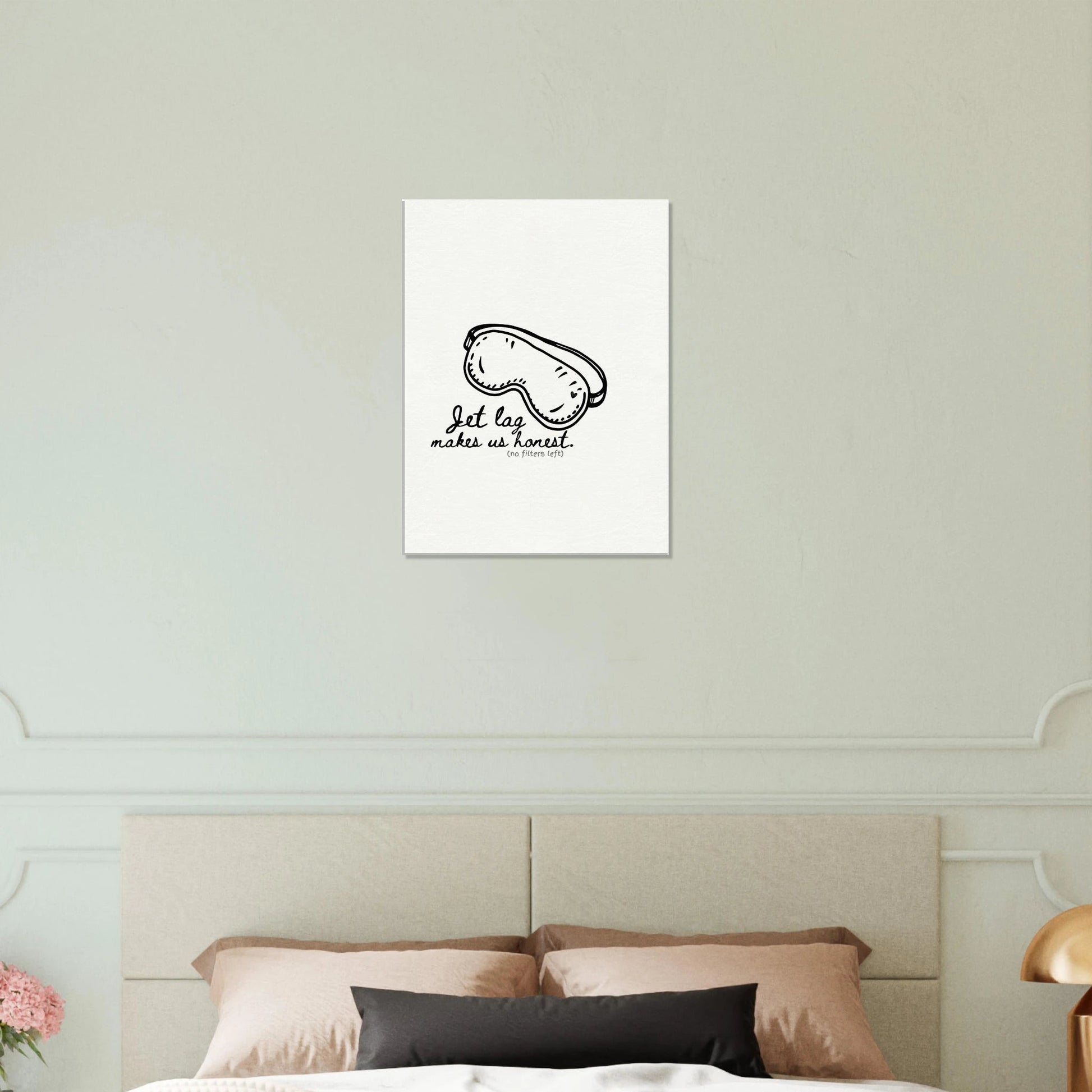 Jet Lag Makes Us Honest - Travel Couple Canvas Wall Art - Out of Office Outfitters - Print Material