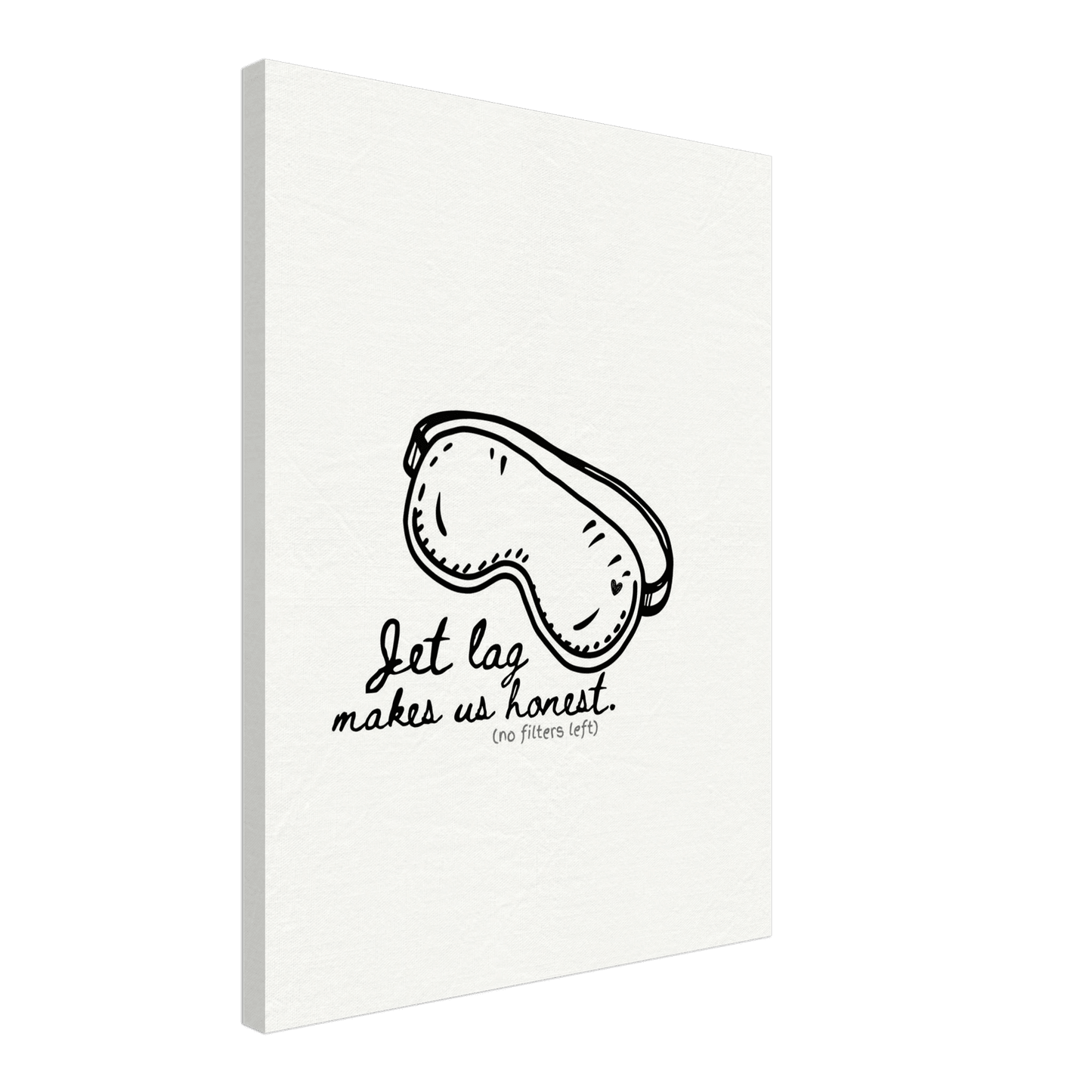 Jet Lag Makes Us Honest - Travel Couple Canvas Wall Art - Out of Office Outfitters - Print Material