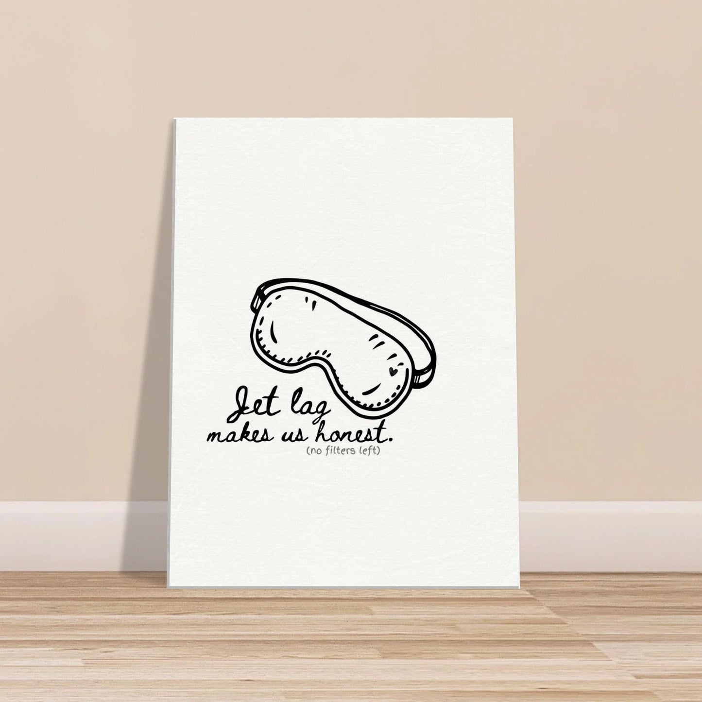 Jet Lag Makes Us Honest - Travel Couple Canvas Wall Art - Out of Office Outfitters - Print Material