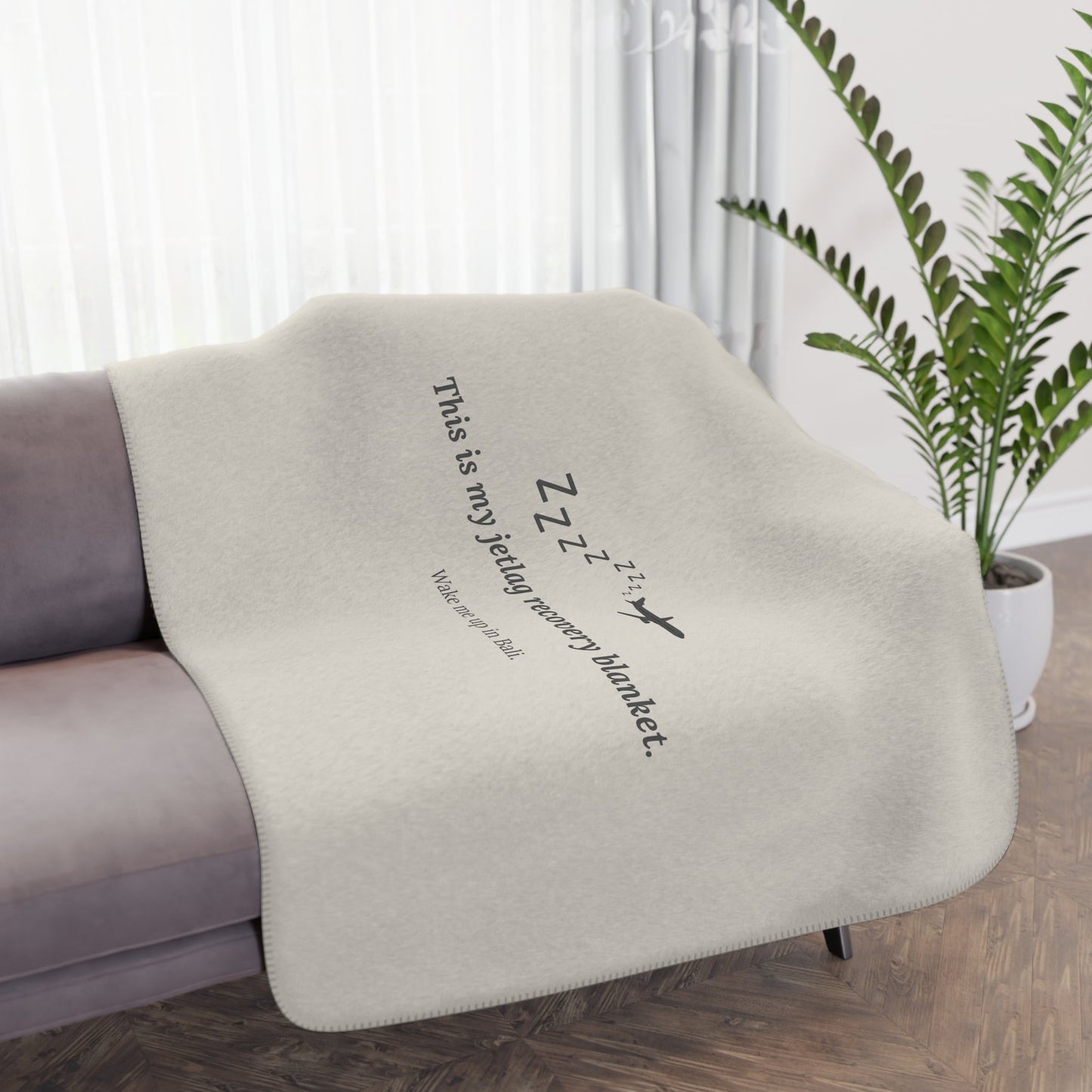Jetlag Recovery Blanket - Warm Sherpa Travel Throw - Out of Office Outfitters - Home Decor