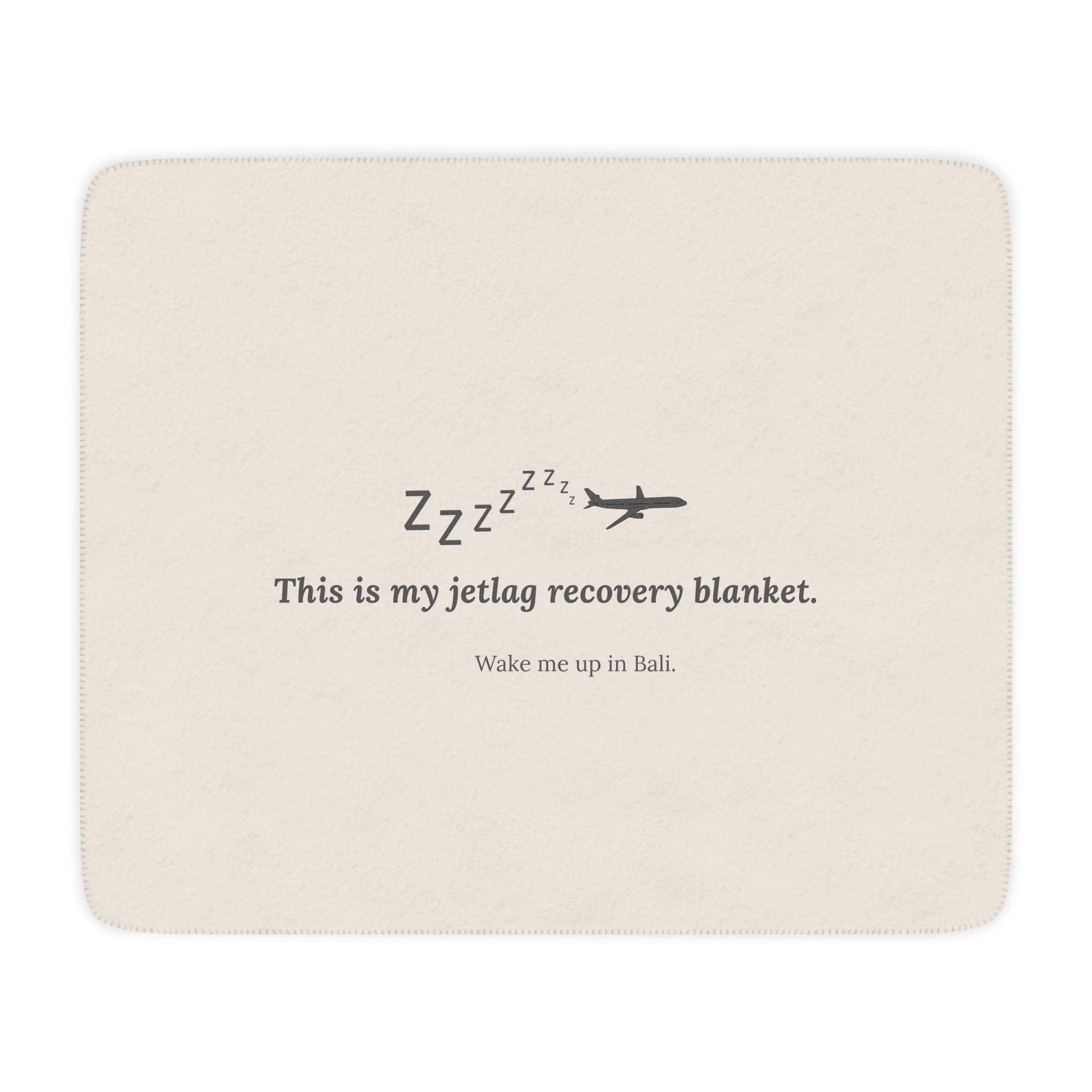 Jetlag Recovery Blanket - Warm Sherpa Travel Throw - Out of Office Outfitters - Home Decor