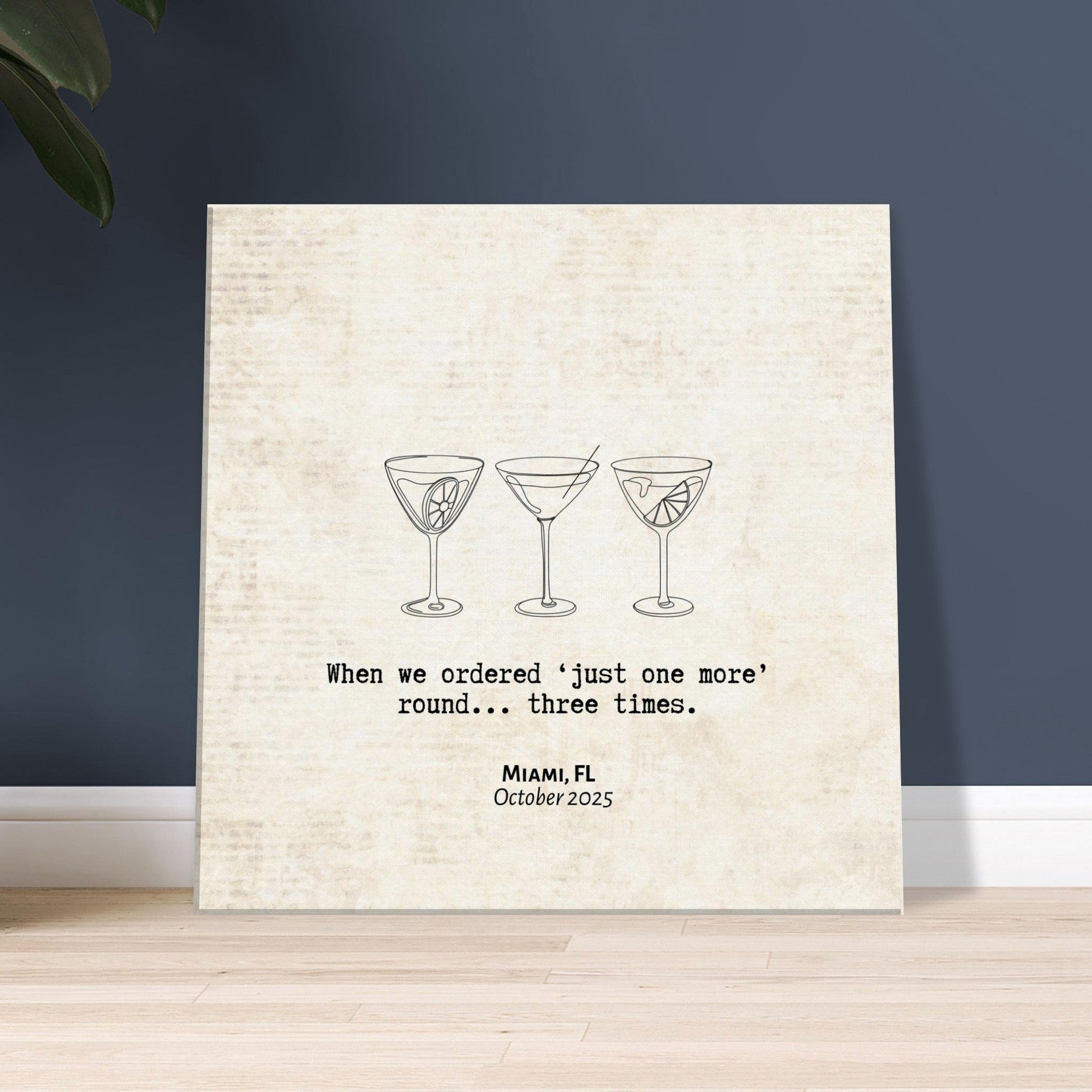 "Just One More Round" - Personalized Travel Micro Memory Canvas - Out of Office Outfitters - 