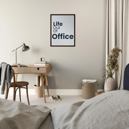 Life Out of Office - Minimal Typography Canvas - Out of Office Outfitters - Print Material